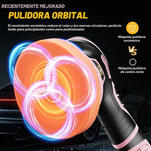 Vista 7 de Kit de pulidor inalámbrico del amortiguador del coche, pulidor DA Rosa