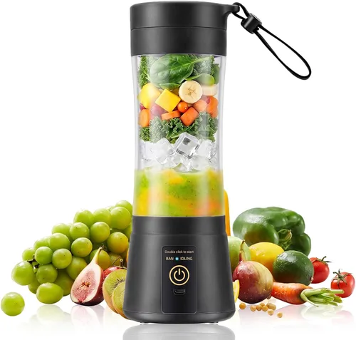 Vista 12 de Mini Personal Size Portable Blender - 375ml Small Blender Make Smoothies Blush