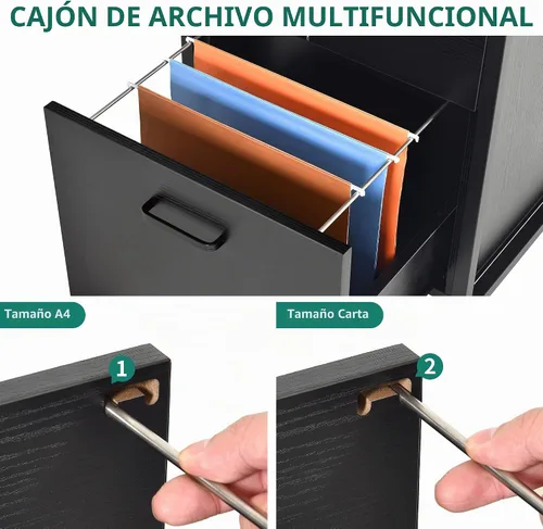 Vista 7 de YITAHOME Escritorio en Forma de U con Tomas de Corriente y Luces LED, Escritorio Reversible en Forma de L de 79" con Cajones, Escritorio de Esquina