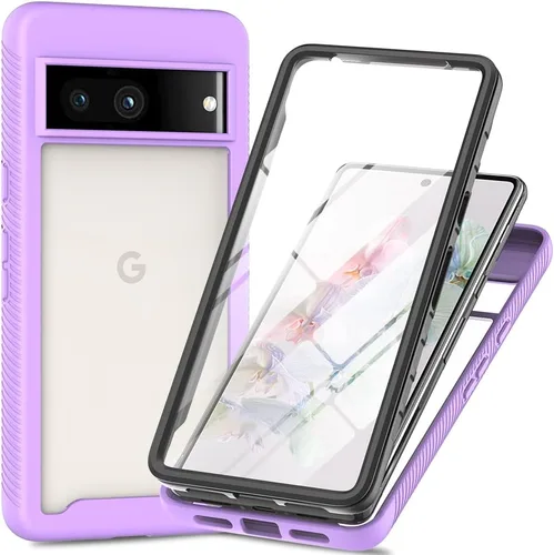 Vista 14 de Funda para Google Pixel 7a Funda con protector de pantalla para Google Pixel 7a 5G, color negro