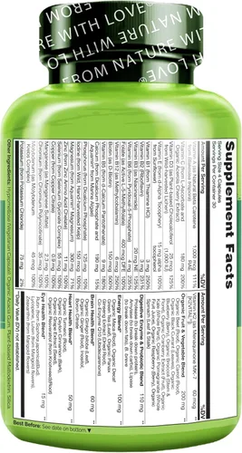 Vista 4 de Naturelo Multivitamina alimentaria completa para hombres, 1