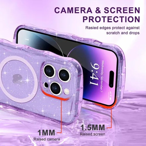 Vista 215 de Pepmune Funda magnética para iPhone 17 Pro Max, color rosa