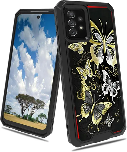Vista 70 de Funda para Samsung S23 FE Funda Galaxy S23 FE 2 en 1 PC duro de doble capa TPU suave a prueba de golpes Funda protectora para Samsung Galaxy S23 FE