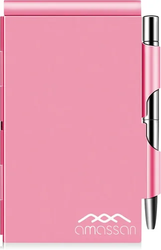 Vista 11 de Cuaderno pequeño de metal, mini bloc de notas, bloc de notas de bolsillo pequeño, estuche de aluminio con mini bolígrafo de metal y hojas de 60