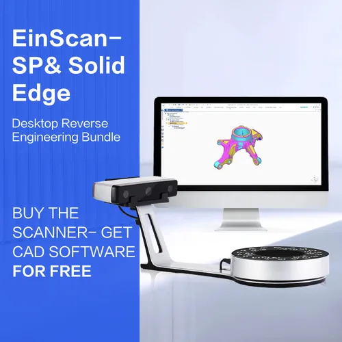 Vista 8 de EinScan Escáner SP V2 3D Nueva versión 0.002 in Alta precisión Velocidad de escaneo más rápida Fácil de operar Escáneres 3D multifuncionales