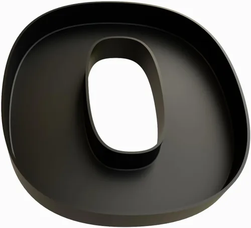 Vista 75 de Bandejas de servir de plástico duro reutilizables y rellenables con letras y números para decoración de fiesta (S, Negro)