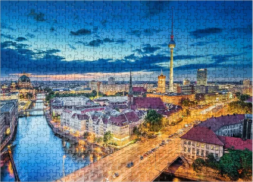 Vista 8 de MyPuzzle Skyline Berlin - Rompecabezas prémium de 100 piezas, fabricado en Estados Unidos