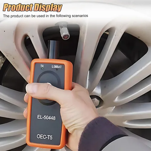 Vista 5 de ZIMISI EL-50448 Herramienta de restablecimiento TPMS, Sistema de sensor de monitoreo de presión de neumáticos OEC-T5, herramienta de activación