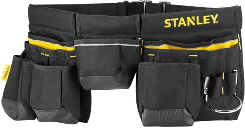 Vista 7 de STANLEY - Delantal para cinturón de herramientas esenciales, 1-96-178 Multiple pockets, Integrated Hammer Loop, Tape Pocket for Easy Reach When