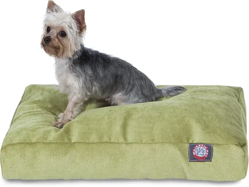 Vista 8 de Majestic Pet Cama para perro de espuma viscoelástica triturada, pequeña con funda extraíble lavable, cama ortopédica rectangular para perros, cama