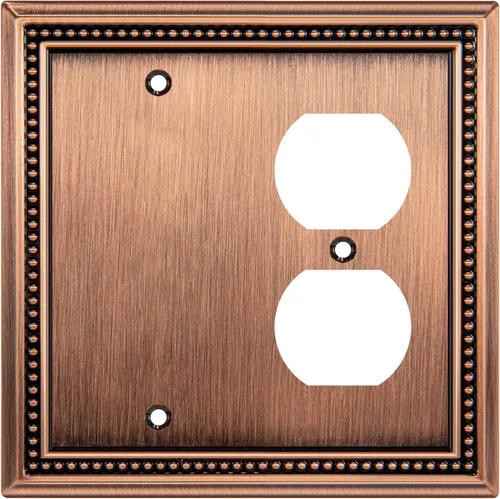 Vista 105 de Henne Bery Sunken Pearls Placa de Pared Decorativa de Servicio Pesado Placa de Interruptor Cubierta de Tomacorriente