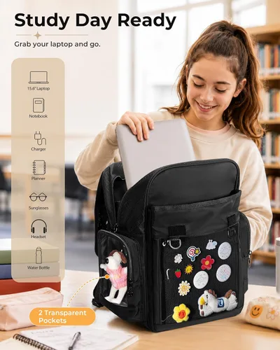 Vista 6 de Mochila Ita Bag con 2 insertos, bolsa de exhibición de pines