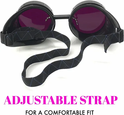 Vista 4 de Steampunk Mad Scientist - Gafas de rave, gafas de protección ocular estilo de soldadura