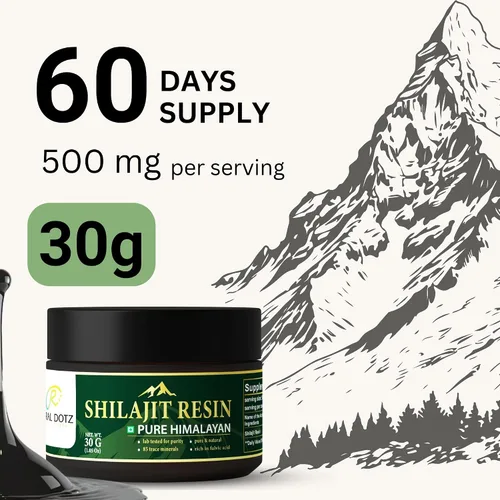 Vista 4 de RuralDotz - Resina Shilajit del Himalaya – 100% natural – 500 mg por porción – Auténtico tono mineral del Himalaya para energía, fuerza y vitalidad