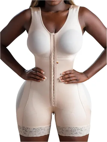 Vista 6 de Snatched Body Stage 2 Faja with Bra BBL Body Faja Post-Op Shapewear Beige