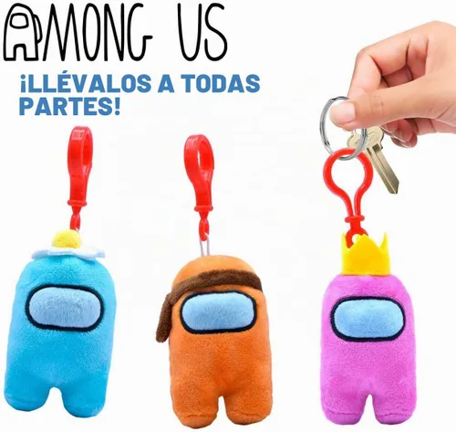 Vista 3 de Just Toys LLC Perchas para mochila de felpa de 3 pulgadas de Among US - Serie 2