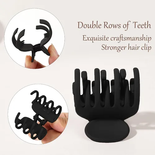 Vista 3 de Pinzas para el cabello para mujer, diseño de plátano, agarre antideslizante, con estampado de leopardo, guepardo, accesorios para niñas, pinzas