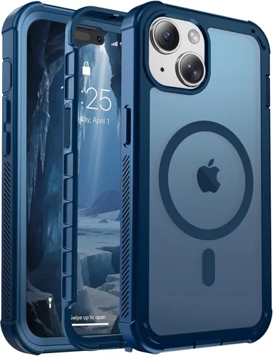 Vista 67 de jaroco - Funda magnética compatible con MagSafe para iPhone 11 de 6.1 pulgadas; protección de grado militar contra caídas, de doble capa