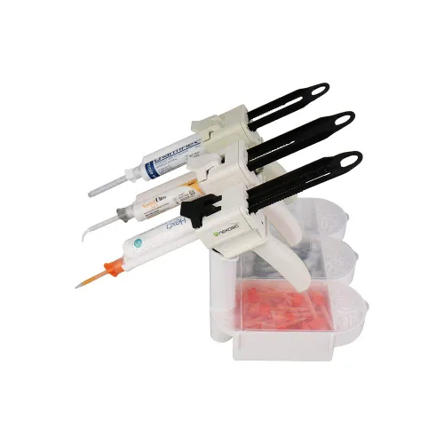 Vista 3 de Soporte para pistola dispensadora de impresión dental/punta de mezcla dental/organizador de puntas intraorales dentales..