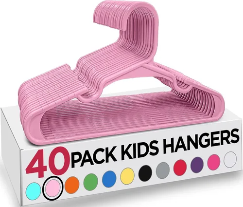 Vista 39 de Utopia Home Paquete de 20 Perchas para Niños - Perchas de Plástico para Bebé de 11.5 Pulgadas para Armario - Perchas para Niños para Ropa y Percha