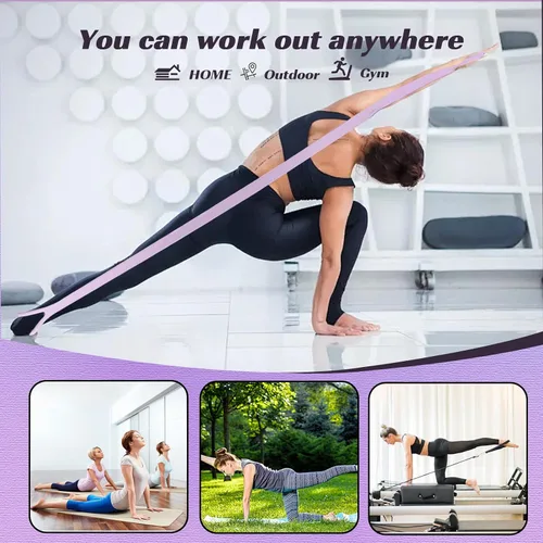 Vista 3 de Resistance Bands, Figure 8 Fitness Resistance Bands with Handles, arm Bands for Workout
