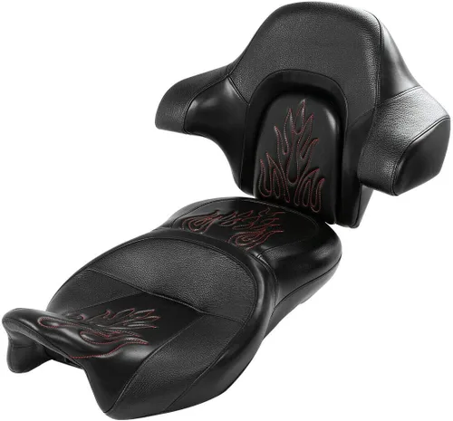 Vista 6 de Almohadilla de respaldo envolvente King Chopped Trunk Fit para Harley 2014-2023 Road King Street Glide