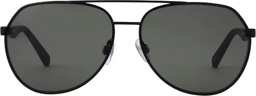 Vista 2 de DOCKERS Men's Crew Sunglasses Aviator, Black, 61 mm
