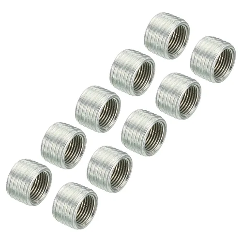 Vista 11 de PATIKIL Adaptadores de rosca M8x1mm a M6x1mm Manguito Reductor Tuerca Reductora, Paquete de 10 Tuerca de conversión de tornillo de 0.394 in