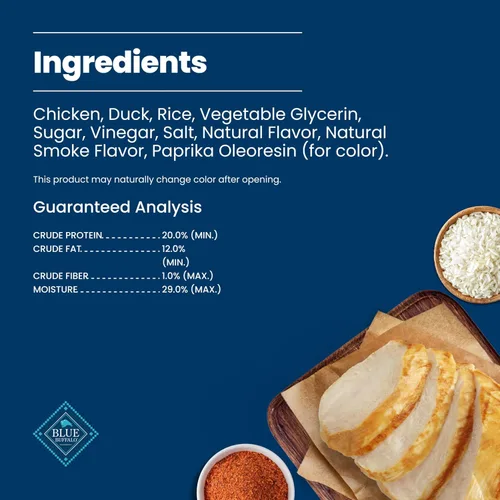 Vista 7 de Blue Buffalo Nudges Jerky Cuts - Golosinas para perros de pollo y pato