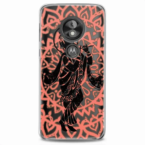 Vista 7 de Funda de TPU compatible con Motorola G9 G8 Plus G7 E20 P40 Z4 Edge 20 G22 Stylus Dancing Krishna Soft Absolute God Design Hinduism Print Mantra