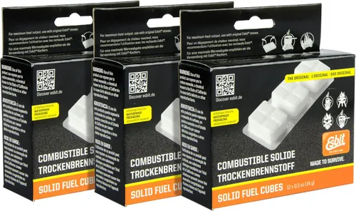 Vista 12 de Esbit Tabletas de combustible sólidas sin humo de 0.49 oz de 1300 grados para mochileros, campamentos y preparación de emergencia