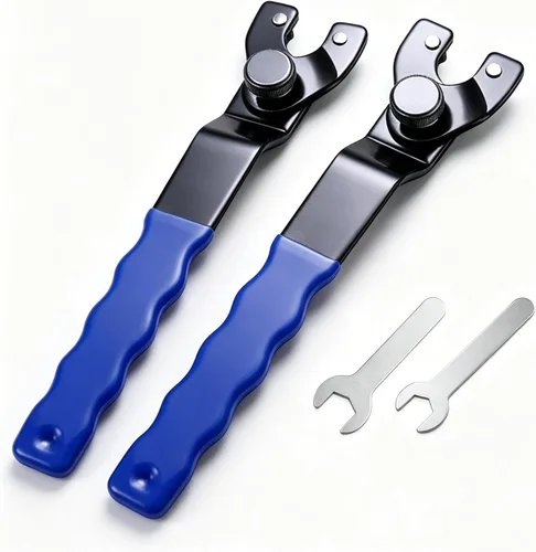 Vista 8 de Amoladora angular Llave de pasador ajustable universal para máquina amoladora angular (rojo)