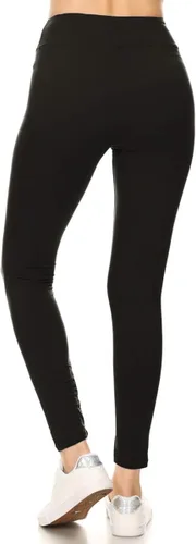 Vista 4 de Leggings Depot Leggings de cintura alta para mujer suaves como la mantequilla pretina de 3 pulgadas para yoga tallas regular plus 1X3X 3X5X