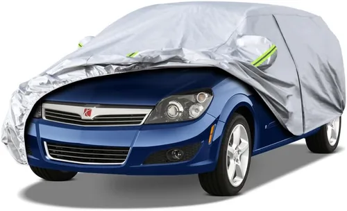 Vista 142 de Kaugung Funda para Coche de Ajuste Personalizado BMW Serie 3 E30 (1982-1994), 7 Capas Resistente al Viento Todo Clima Impermeable Cubierta Exterior