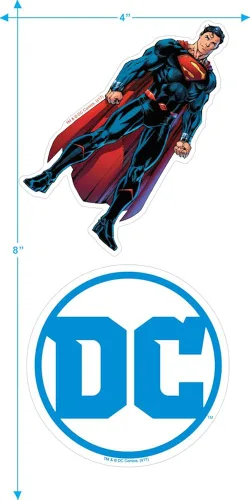 Vista 4 de Popfunk Camiseta y pegatinas con logotipo de Superman