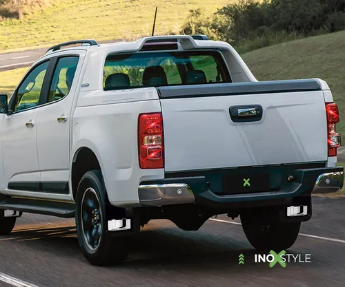 Vista 4 de INOXSTYLE - 4 aletas universales negras para barro, guardabarros delanteros y traseros para universidades nacionales, para automóviles, camionetas