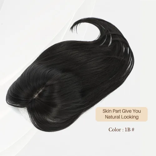 Vista 2 de UDU Toppers para el cabello para mujer, para adelgazar, pelo sintético, piezas de pelo para mujeres, múltiples capas, largo, lacio, ondulado