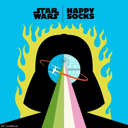Vista 7 de Happy Socks Star Wars Limited Edition Crew Socks, Gift Boxes for Men and Women - made with Sustainable Cotton