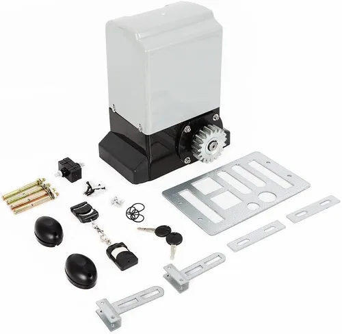 Vista 3 de Abridor automático de puerta corredera, 370 W 1400 libras abridor de puerta corredera, abridor de puerta automático eléctrico, abridor de puerta