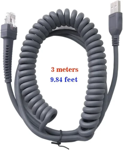 Vista 5 de VOTTAN LS2208-SR LS3408 LS1203 LS4208 DS3408-HD Cable USB a RJ45 USB para escáner de código de barras Symbol Zebra