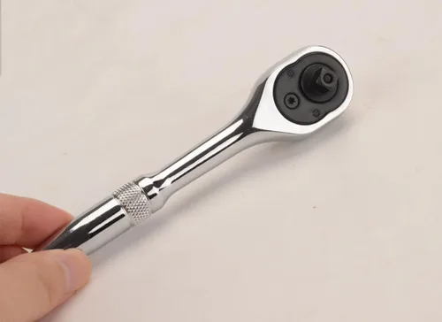 Vista 4 de FLZOSPER Llave de trinquete de enchufe de 1/4", trinquete de desplazamiento compuesto de liberación rápida de 6 pulgadas, cabeza ovalada de 90
