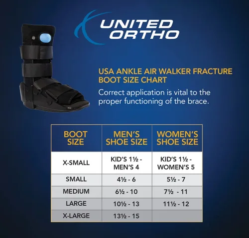 Vista 2 de United Ortho 12113 Botines Air para caminar, talla S