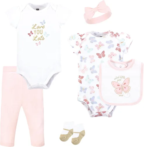 Vista 14 de Hudson Baby Juego de canastilla de algodón unisex para bebé Arcos de ballet Bunny