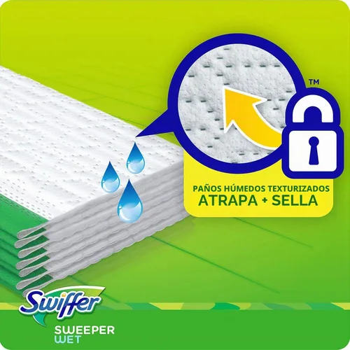 Vista 4 de Swiffer Sweeper - Recambio de paño húmedo, color blanco, 64