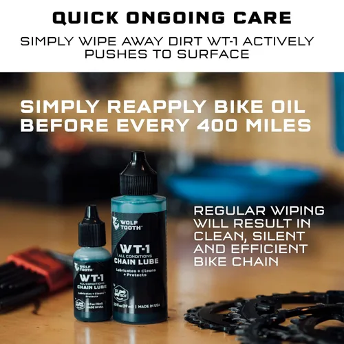 Vista 6 de Wolf Tooth Lubricante de cadena WT-1 2 oz aceites de bicicleta