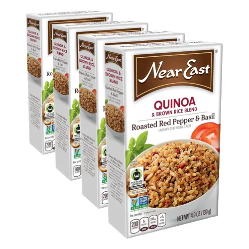 Vista 8 de Near East Mezcla de quinua, pimiento rojo asado y albahaca, 4.9 oz