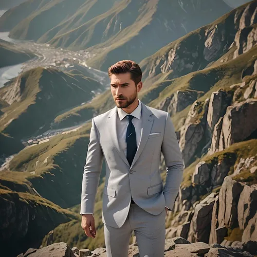 Vista 2 de Trajes de 2 piezas para hombre, ajuste delgado, casual, con un botón, trajes sólidos para hombre, negocios, boda, fiesta, chaqueta, blazer
