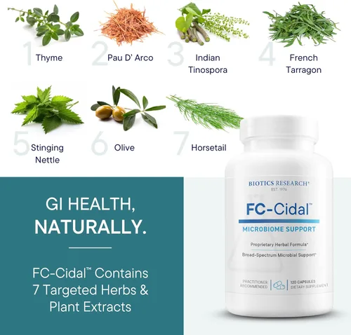 Vista 7 de Biotics investigación, fc-cidal 100 ccapsules