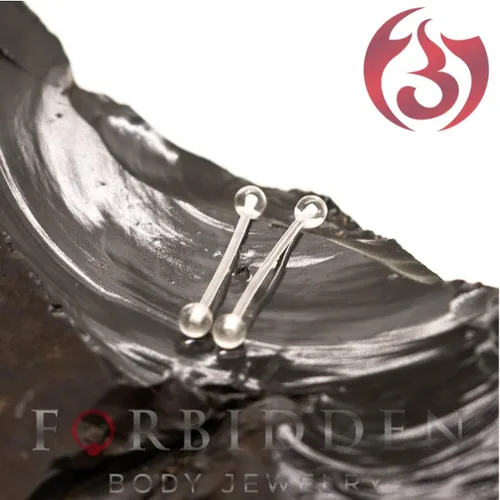Vista 5 de Forbidden Body Jewelry 14G -16G - Retenedores flexibles para piercing de grado hospitalario PTFE para embarazo MRI cirugía y más