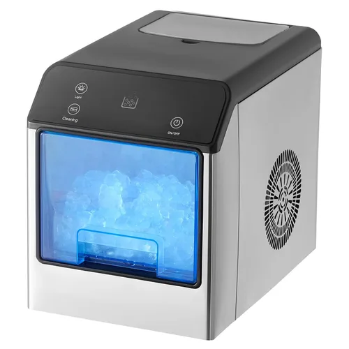Vista 13 de VEVOR Encimera para hacer cubitos de hielo, 32 cubos listos en 15 minutos, máquina de hielo portátil autolimpiante de 50 libras/24 horas